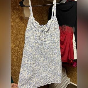 Light Blue Floral Eyelet Sundress